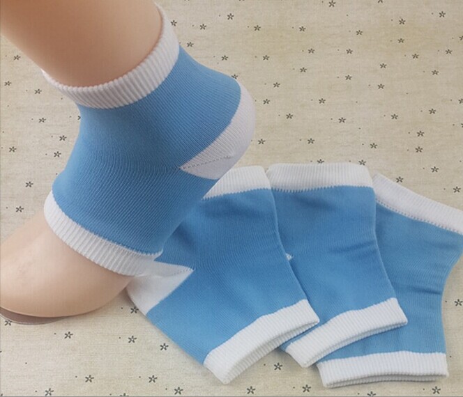 1pair High Quality Gel Heel Socks Moisturing Spa Gel Socks feet care Cracked Foot Dry Hard