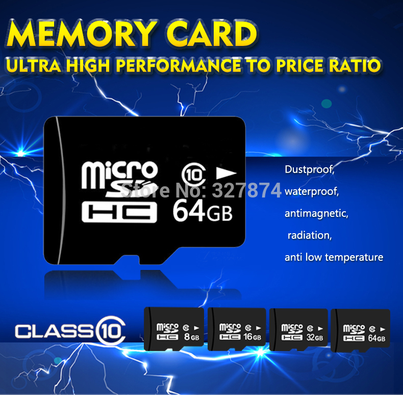 micro sd card 32gb class 10 memory card 64gb microsd 16GB 8GB TF Card For Cell