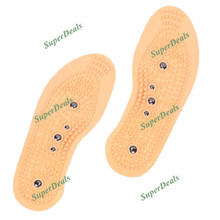 Synthetic resin Insole Magnetic Therapy Magnet Health Care Foot Massage Insoles Men/ Women Shoe Comfort Pads Free shipping