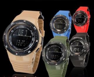 Omh оптовая продажа буле черный хаки альпинизм спорта на открытом воздухе часы водонепроницаемые многофункциональные мужчины цифровые часы SB11