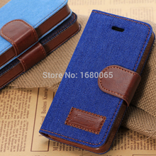 Luxury Vintage Retro Flip Leather Case For iPhone 5C Cowboy with card holder Frame Mobile Phone Accessories