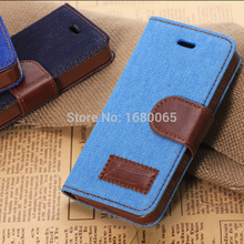 Luxury Vintage Retro Flip Leather Case For iPhone 5C Cowboy with card holder Frame Mobile Phone