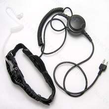 FBI Police Professional walkie talkie Throat Microphone Headset for Icom Radio IC F3 IC F10 IC