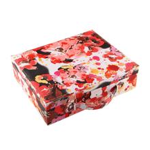 Jewelry Box Watercolor Printing Jewelry Display Travel Jewelry Case Storage With Lock2015 New Arrival Gift Box