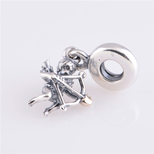 New 2014 Cupid Charms Silver 925 Sterling Pendants For Jewelry Making Angel Design LW345