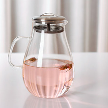 Hot Sale Big 1900ml Now Design Tea Pot New Fashion Heat resistant Glassl handle Tea Coffee