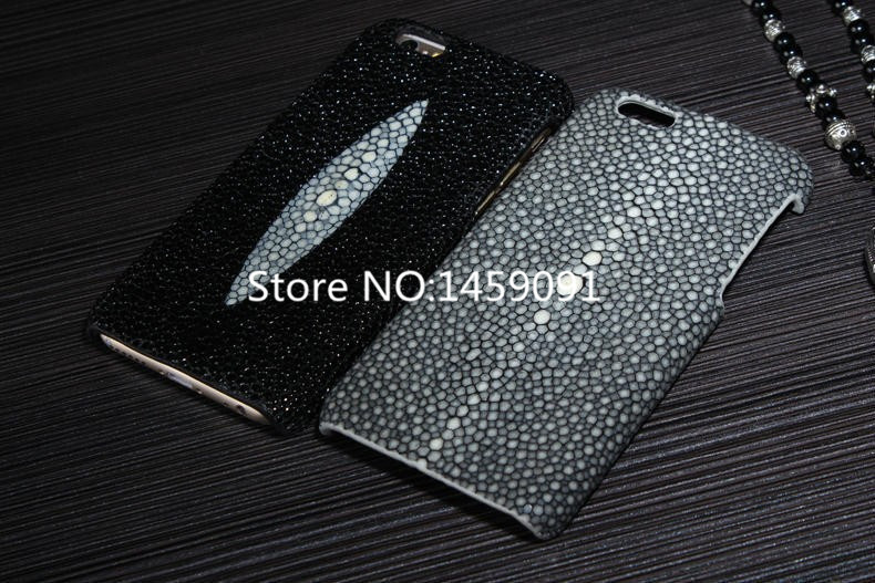 Real Pearl gourami Skin Genuine Leather Phone Cases Accessory For Smartphone Iphone 6 I6 Mobile Phone