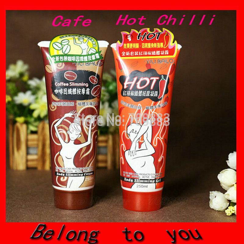 2015 Free Shipping 10PCS 5PCS Coffee 5 PCS Chilli 85ML YILI BALO Body Slimming Cream Massage