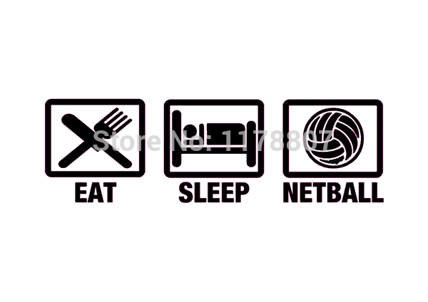 Eat-Sleep-Netball-Funny-JDM-Sticker-For-Door-Wall-Car-Auto-Truck 