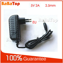 5V 2A EU Charger Power Adapter 2.5*0.7mm for android Tablet PC Eu Plug accessories & parts chargers high quality wholesale