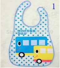 2015 Spot new kids turn translucent plastic bibs child EVA soft waterproof baby bib MY349 free