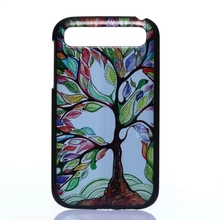 Printed Pattern Hybrid Plastic Hard PC Back Cover Case For BlackBerry Classic Q20