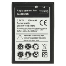 1500mAh Replacement Mobile Phone Battery for Sony ST25i / Xperia U BA600