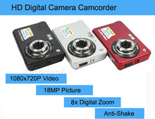 New 18MP Cheap Compact Digital Camera Still Photo Camera with 2.7″ Screen 1280x720P HD Video,Lithium Battery and 8X Zoom