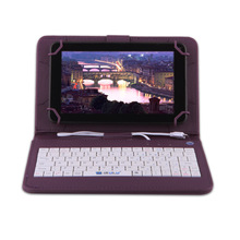 IRULU eXpro X1c 7″ Android Tablet PC Allwinner 8GB 7 inch Quad Core Cheap Internet Tablet Black w/ Purple Keyboard Case 2015 New