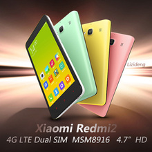 in Stock! Original Xiaomi Redmi 2 Phone Red Rice 2 4G LTE Dual SIM MSM8916 Quad Core 4.7″ HD IPS 1280*720p 8GB ROM 8MP MIUI 6