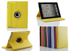 2015 360 Rotating Case Hot PU Leather protective For Apple Ipad 2 3 4 case tablet accessories Stand Smart Flip Cover W2
