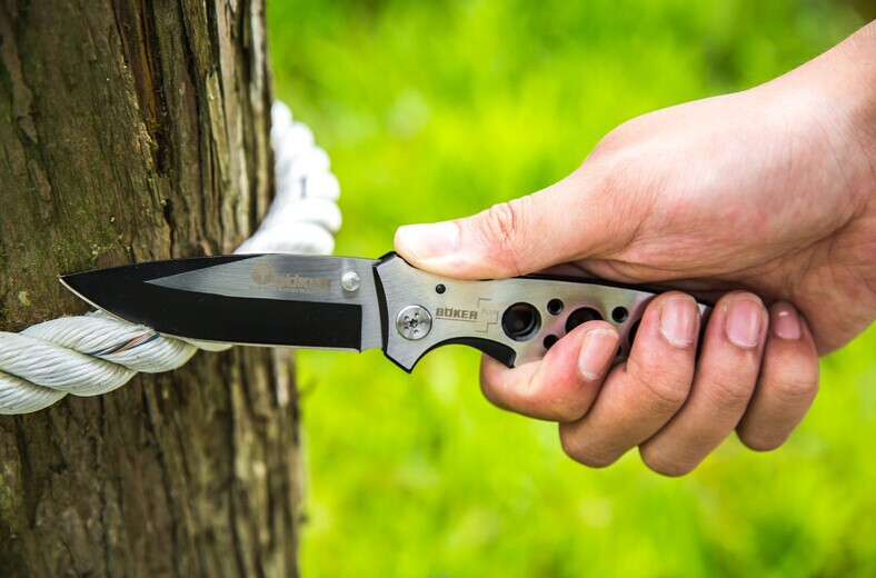 Free shipping Boker 083BS Survival Folding Knife Survival Knife Best Gift hunting knife outdoor tools