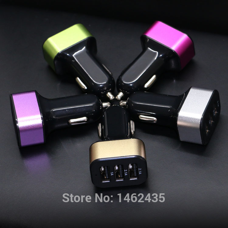 High Quality Universal Smart Fuse Circuit Breaker Protection 3 USB Port 5V 2 1A Car Charger
