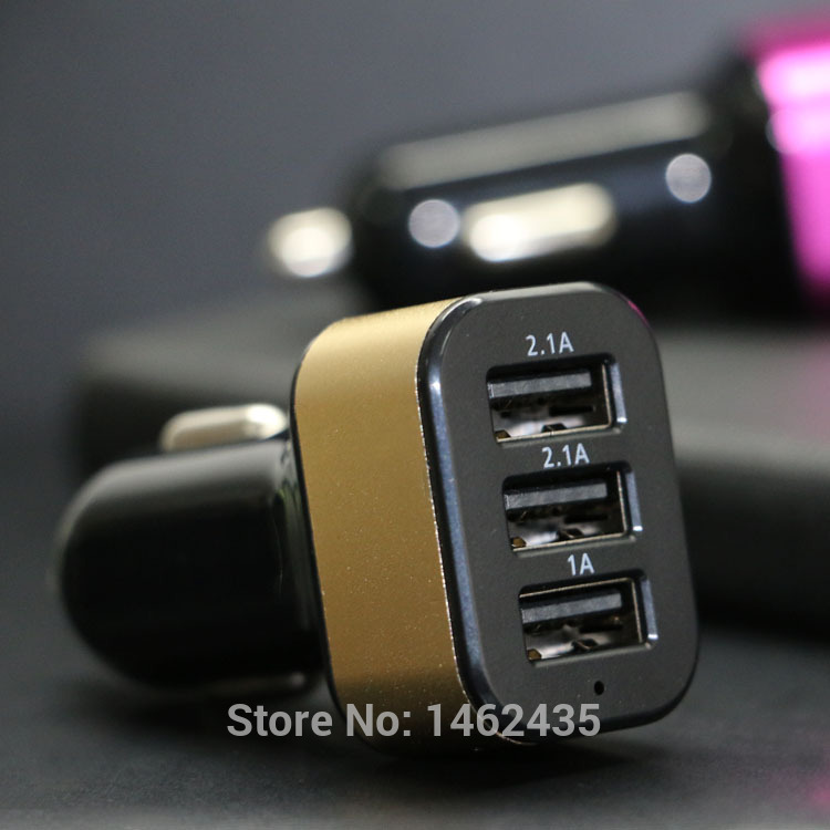 High Quality Universal Smart Fuse Circuit Breaker Protection 3 USB Port 5V 2 1A Car Charger