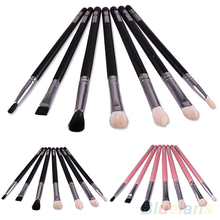 7Pcs Professional Makeup Eyeliner Eyeshadow Cosmetic Eye Brushes Tool Kit Set 