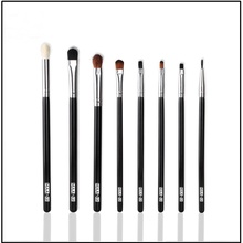 8 pcs Black Handle Professional Eye Shadow Makeup Brushes Set Top Quality Cosmetic Eyeshadow Brush Kits