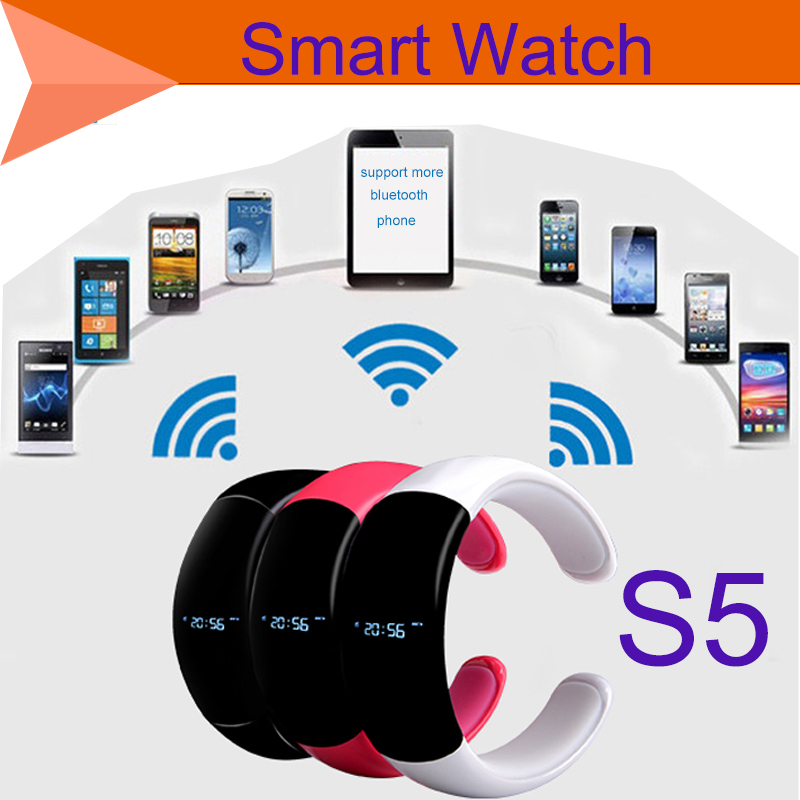 2015 New Bluetooth smart Bracelet Wrist Watches Electronic Handsfree Anti lost Bluetooth Smart Bracelet Watch for