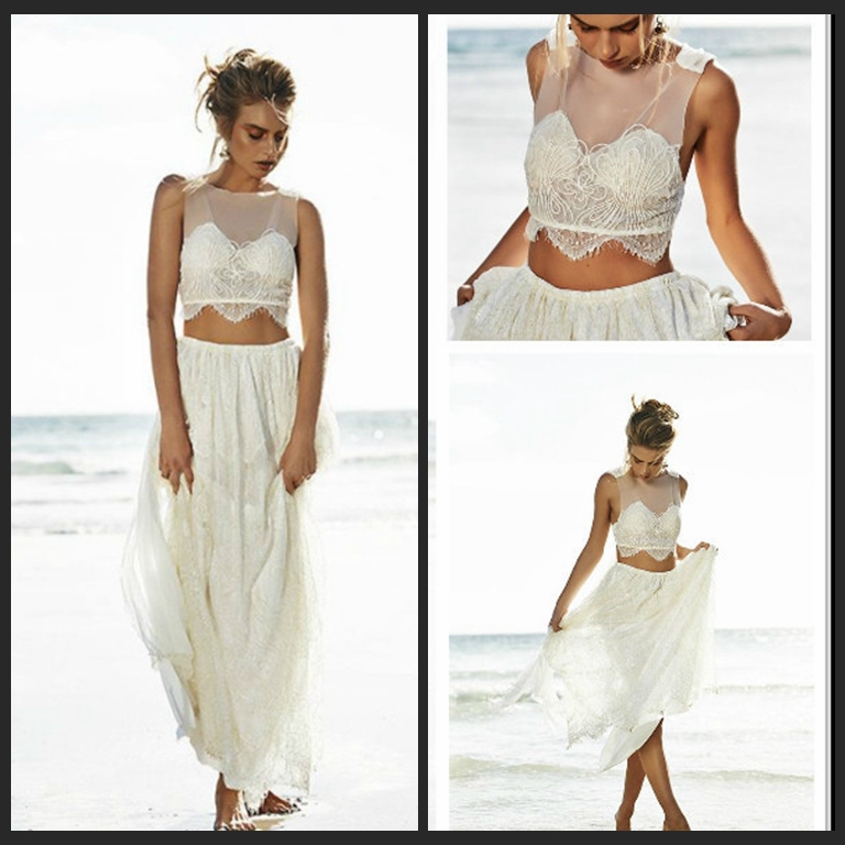 2 piece wedding dresses