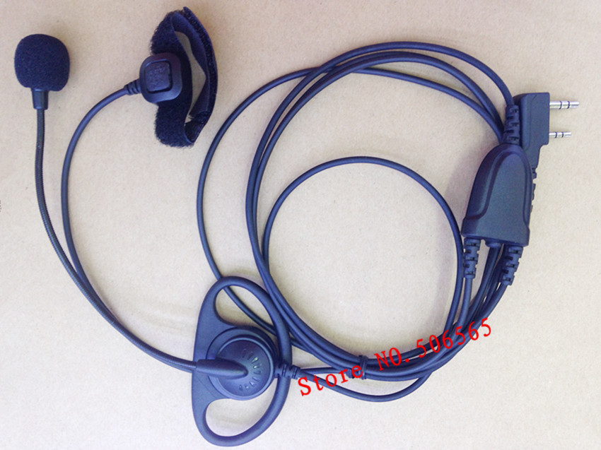 D shape earphone with MIC Finger PTT K plug for Baofeng BF UV5R BF888S Wouxun KG