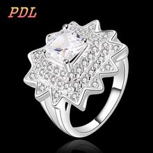 R486 8 Panduola Brand silver Love rose gold ring Lovely tungsten ring