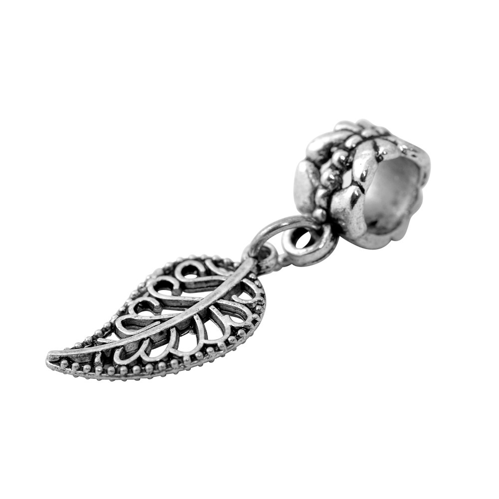 New arrive Beads Free Shipping 1PC Hollow Leaves Charm Fit pandora Alloy Bead Fit Bracelets Bangles