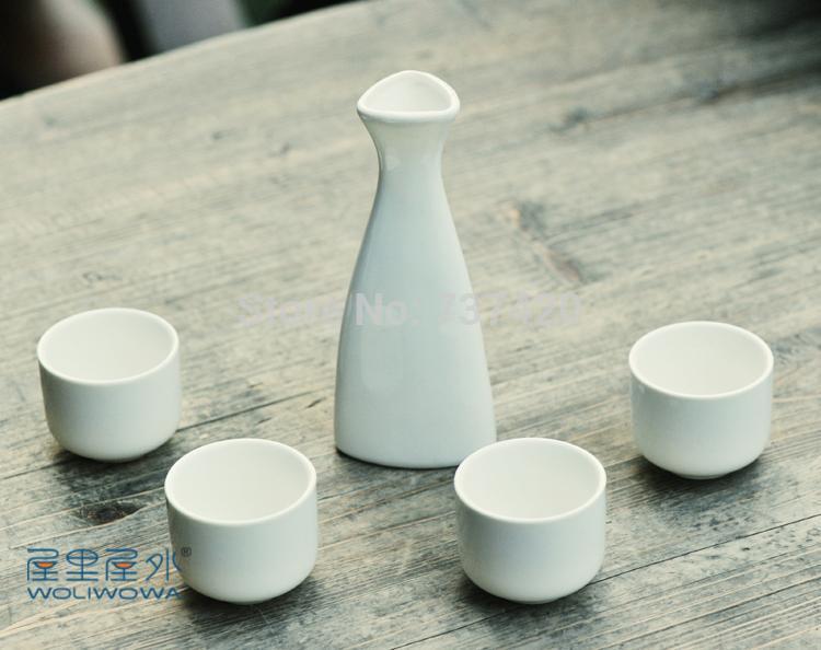 5PCS SET japan wine tools vantage drinkware sets 1 teapot 4 cups ceramics Japanese tea wine