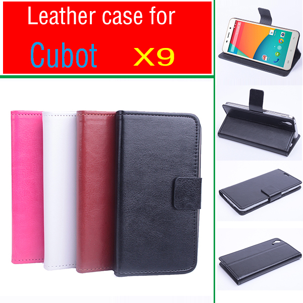 For Cubot X9 Business Phone Cases PU Leather Flip Case With 2 Card Slot Stand Holder