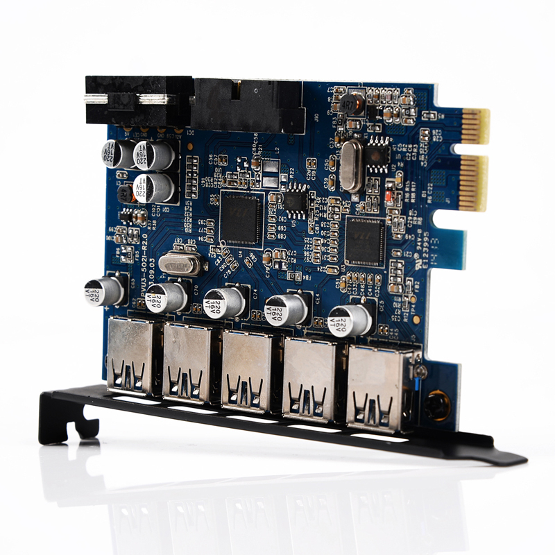 Купить рынок pvu3-5o2i desktop 5 портов USB 3.0 pci express карта для ...