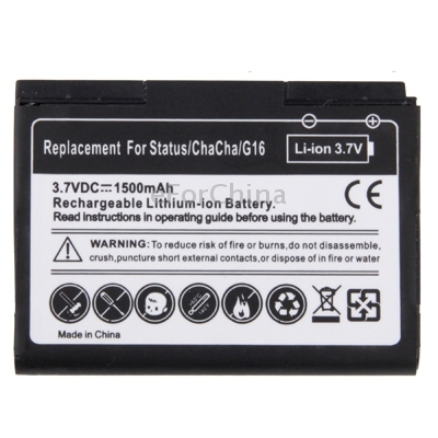1500mAh Rechargeable Mobile Phone Battery for HTC Status G16 ChaCha 