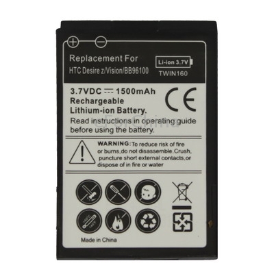 BB96100 1500mAh Rechargeable Mobile Phone Battery for HTC Desire z Vision