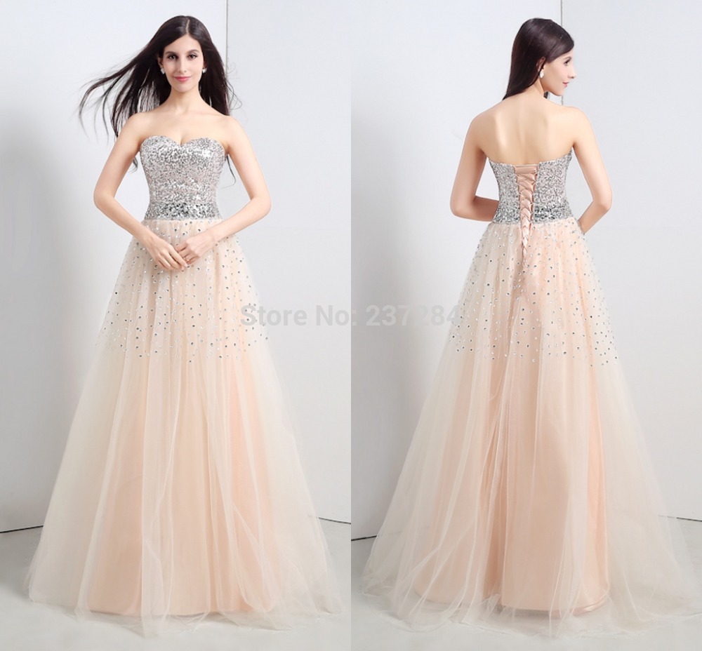 Prom Dresses 2015 Sweetheart Corset Lace Up Back Cheap Prom Dress ...