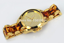 2015 Hot Sale Luxury Women Wristwatch Steel gold Lady Watch With Diamond Special New model brand