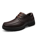 2014 Men's Warm Winter Boots 100% Genuine Leather Fluff Low-heeled