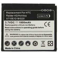 Mobile Phone Battery for HTC Raider 4G, Holiday X710E,G19 / G20