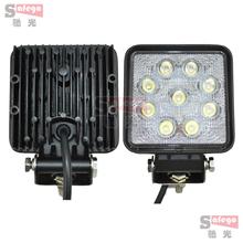 2PCS LED driving lights 12v 24v 27w work lamps for Tractor Boat Off Road 4WD 4x4