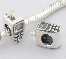 New beads diy bracelet 925 Silver Bead Fit pandora Phone Bead Charms Fit Women DIY Bracelets & Bangles Necklaces H1047