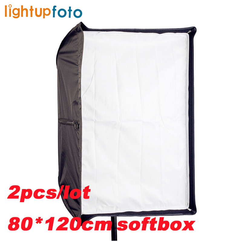 2pcs lot Photo Studio 80 120cm Umbrella Rectangle Softbox For SpeedLight Flash Soft Box Camera Reflector