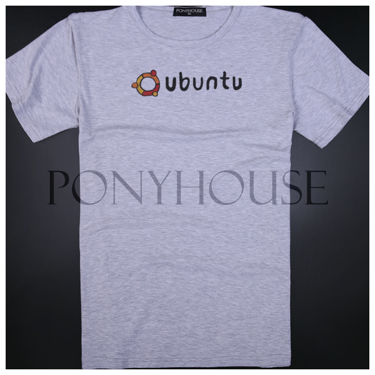 Jn4bolljnlinuxosのカジュアルな綿のt, シャツ半そでubuntuの男性のティーシャツ