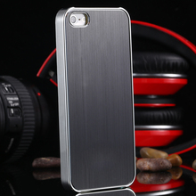 i5 Gold Metal Aluminum Plating PC Case For Apple iphone5 5 5G with Logo Mobile Phone