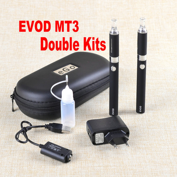 Double ego T MT3 Electronic Cigarette Kits MT3 ego T e cigarette kits 650 900 1100mah