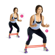 Set of 4 latex resistance bands workout exercise pilates yoga bands loop wrist ankle elastic belt