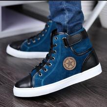 New 2015 Spring Winter Sneakers For Men Casual Canvas Shoes Fashion High Top Men Sneakers High
