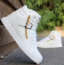 New 2015 Spring Winter Sneakers For Men Casual Canvas Shoes Fashion High Top Men Sneakers High