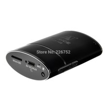 Free shipping Mini Portable Aluminum USB Stereo Hi Fi FM Radio Music Player with TF Card